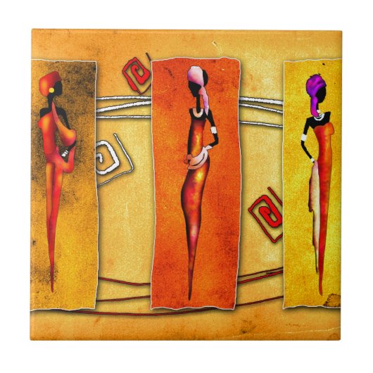 Afrika retro  cadeaus 01 tegeltje (Voorkant)