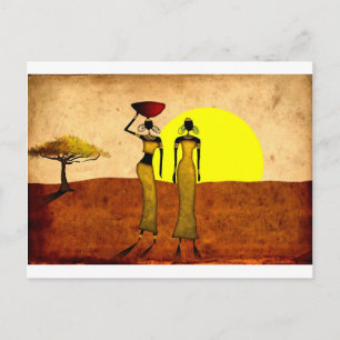 Afrika retro  cadeaus 24 briefkaart