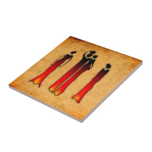 Afrika retro  cadeaus 26 tegeltje (Zijkant)