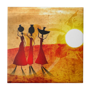 Afrika retro cadeaus 27 tegeltje