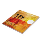 Afrika retro  cadeaus 27 tegeltje (Zijkant)