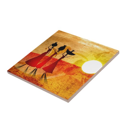 Afrika retro  cadeaus 27 tegeltje (Zijkant)