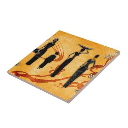 Afrika retro  cadeaus 38 tegeltje (Zijkant)