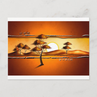 Afrika retro geschenken 11 briefkaart