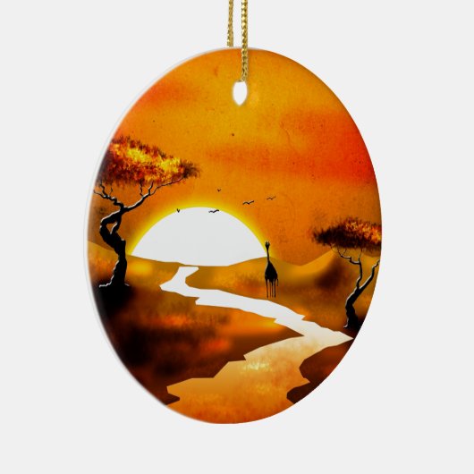 Afrika retro  geschenken 13 keramisch ornament (Rechts)