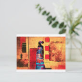 Afrika retro  geschenken AF091 Briefkaart (Staand voorkant)