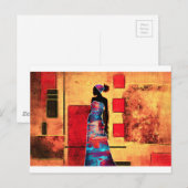 Afrika retro  geschenken AF091 Briefkaart (Voorkant / Achterkant)