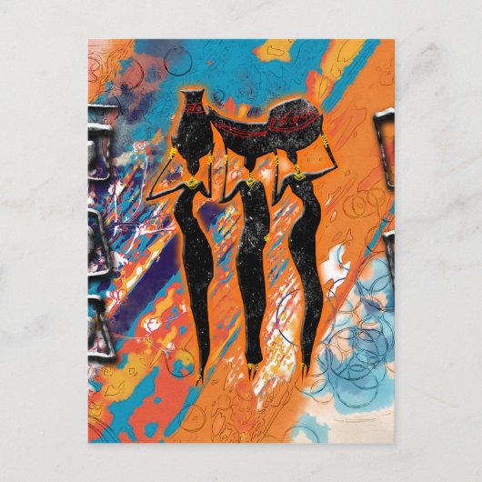 Afrika retro  geschenken AF102 Briefkaart (Voorkant)