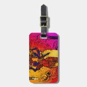 Afrika retro geschenken bagagelabel (Voorkant verticaal)