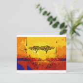 Afrika retro geschenken briefkaart (Staand voorkant)
