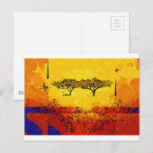 Afrika retro geschenken briefkaart (Voorkant / Achterkant)