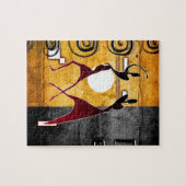 Afrika retro  geschenken legpuzzel (Horizontaal)