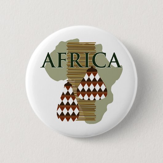Afrika - rijke geschiedenis ronde button 5,7 cm (Voorkant)