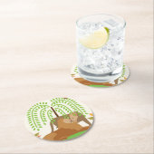 Afrika Ronde Kartonnen Onderzetter (Insitu)