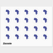 Afrika Ronde Sticker (Vel)