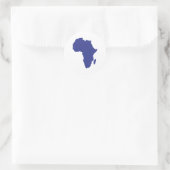 Afrika Ronde Sticker (Tas)