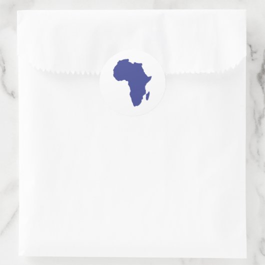 Afrika Ronde Sticker (Tas)