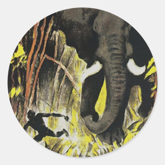 Afrika Ronde Sticker (Voorkant)