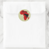Afrika Ronde Sticker (Tas)