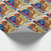 afrika rosie de riveter cadeaupapier (Hoek)