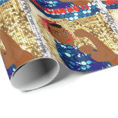 afrika rosie de riveter cadeaupapier (Rol Hoek)