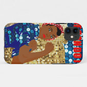 afrika rosie de riveter Case-Mate iPhone case (Achterkant (horizontaal))