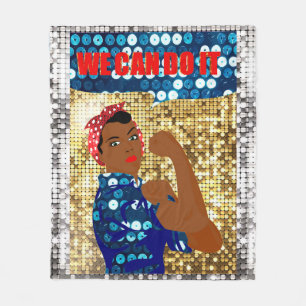 afrika rosie de riveter deken