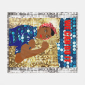 afrika rosie de riveter deken (Voorkant (Horizontaal))