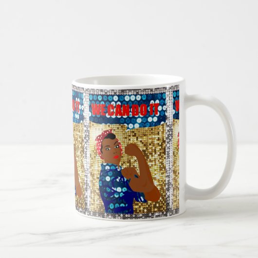 afrika rosie de riveter koffiemok (Rechts)