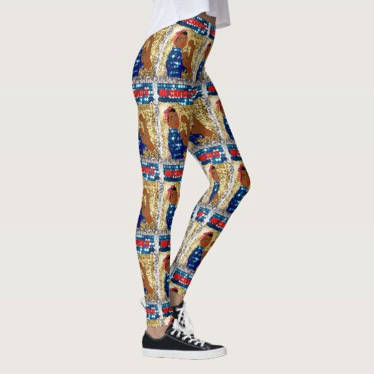 afrika rosie de riveter - leggings (Rechts)