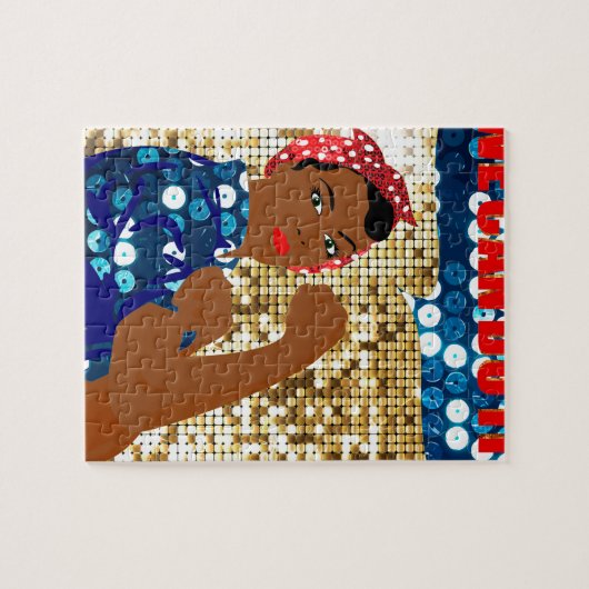 afrika rosie de riveter legpuzzel (Horizontaal)