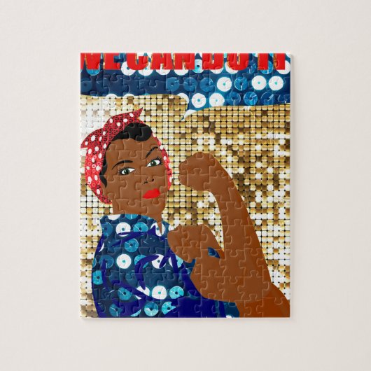 afrika rosie de riveter legpuzzel (Verticaal)