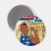 afrika rosie de riveter magneet (Voorkant / Achterkant)