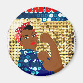 afrika rosie de riveter magneet (Voorkant)