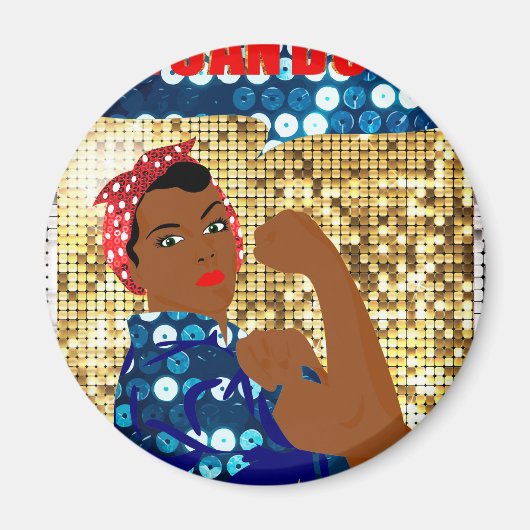 afrika rosie de riveter magneet (Voorkant)