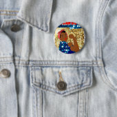 afrika rosie de riveter ronde button 5,7 cm (In situ)