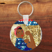 afrika rosie de riveter sleutelhanger (Voorkant)