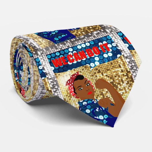 afrika rosie de riveter stropdas (Opgerold)