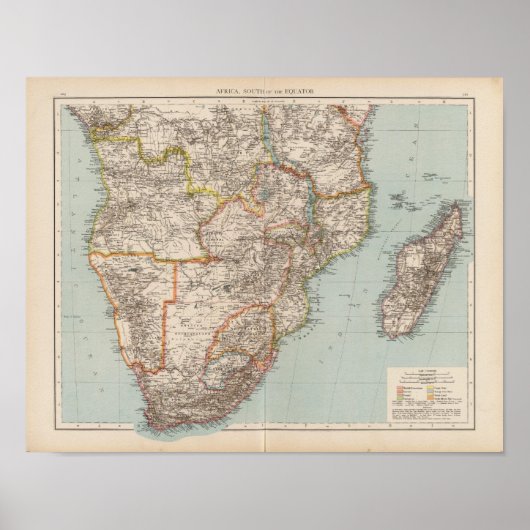 Afrika, S van evenaar Poster (Voorkant)
