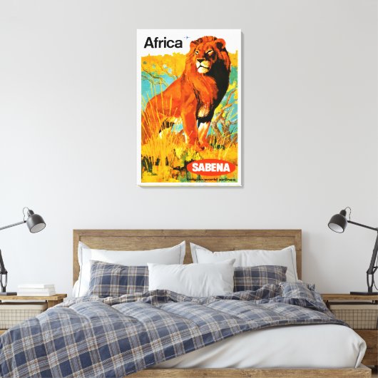 Afrika ~ Sabena Canvas Afdruk (Insitu (Slaapkamer))