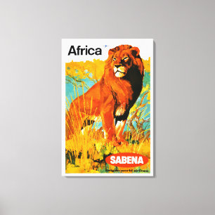 Afrika ~ Sabena Canvas Afdruk
