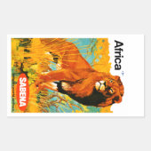 Afrika ~ Sabena Rechthoekige Sticker (Voorkant)