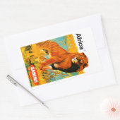 Afrika ~ Sabena Rechthoekige Sticker (Envelop)