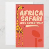 Afrika Safari In Aventura! Briefpapier (Voorkant / Achterkant)