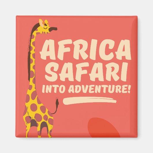 Afrika Safari In Aventuur! Magneet (Voorkant)