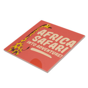 Afrika Safari Naar Avontuur! Tegeltje