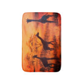 Afrika Safari Steppe Giraffen Badvorleger Badmat (Voorkant Verticaal)