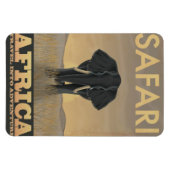 Afrika Safari vintage reisposter Magneet (Horizontaal)
