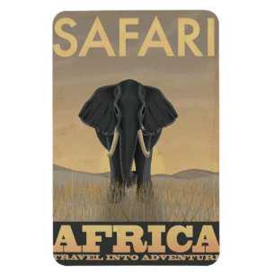Afrika Safari vintage reisposter Magneet