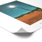 Afrika Savannah Grass Tree Uitzicht Panorama Poste Poster (Hoek)